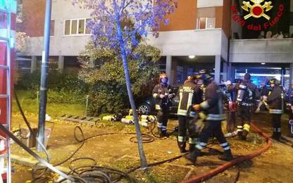 Appartamento in fiamme a Reggio Emilia