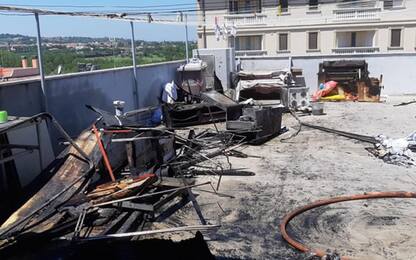 Incendio in hotel a Misano Adriatico, due feriti