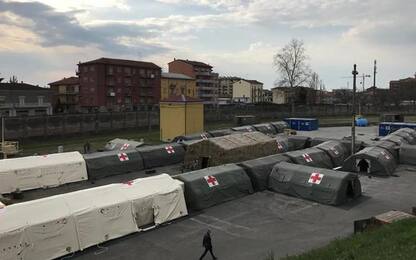 Esercito a supporto dell'ospedale di Piacenza