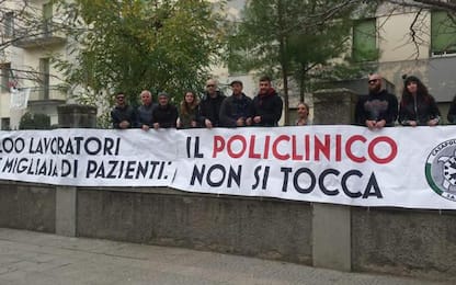 Policlinico Sassarese,corteo di protesta