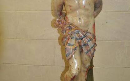Statue '700 restaurate in chiesa Sassari