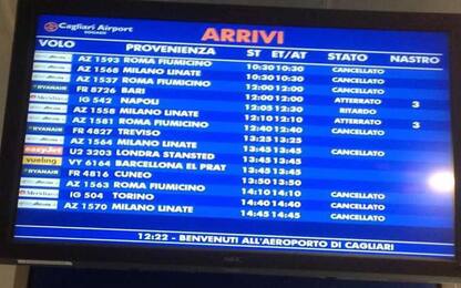 Salgono a 20 voli cancellati in Sardegna