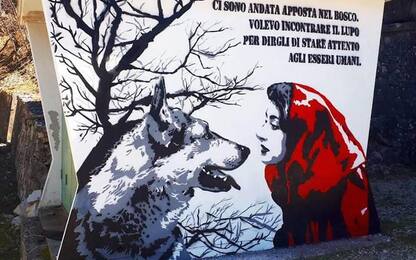 Street Art, in Abruzzo c'è il lupo buono