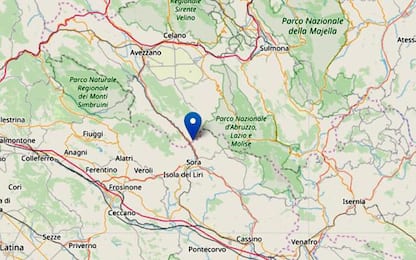 Scossa 4.4,epicentro tra Abruzzo e Lazio