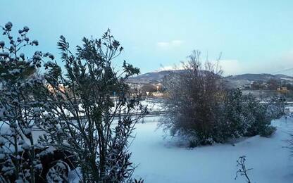 Neve a bassa quota in Umbria