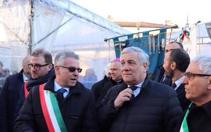 Tajani a Norcia testimonia vicinanza