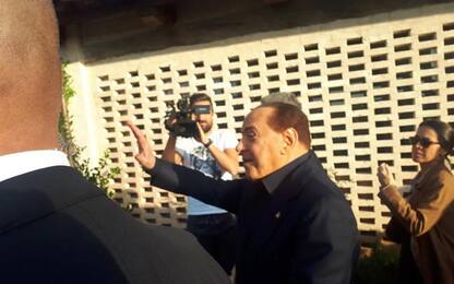 Berlusconi visita Basilica Assisi