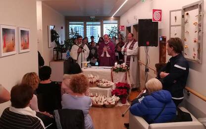 Messa del vescovo Muser all'ospedale di Bolzano
