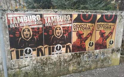 Manifesti Blocco studentesco su scuola slovena a Gorizia
