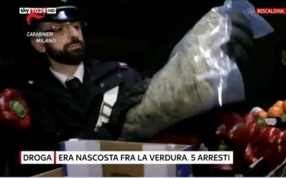Droga nascosta tra cassette di frutta e verdura: arresti nel Milanese
