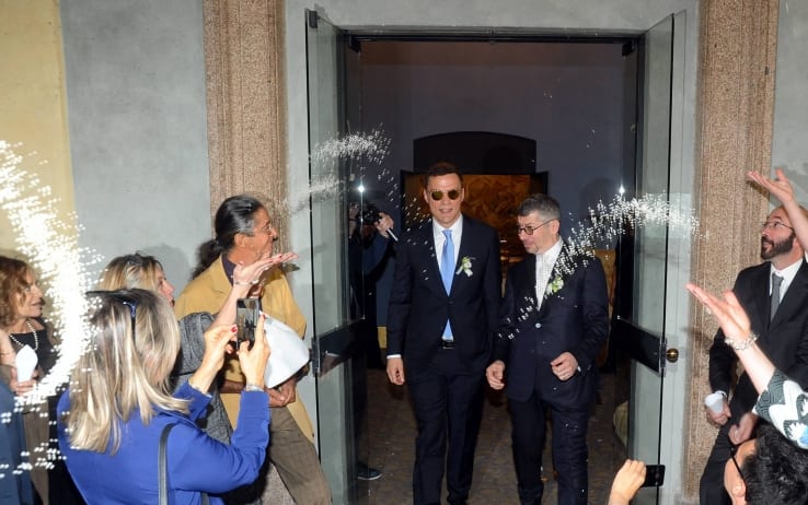 Milano, unioni civili Ivan Scalfarotto ha sposato il compagno. FOTO