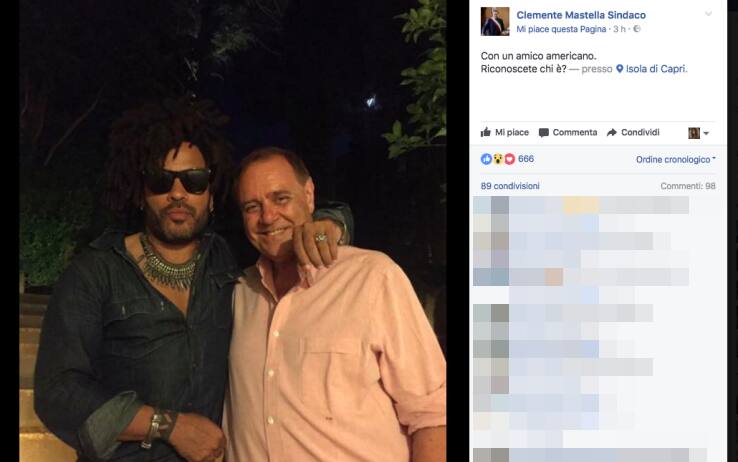 Clemente Mastella E Lenny Kravitz La Foto Sui Social Diventa Virale Sky Tg24
