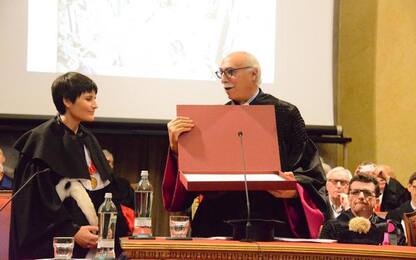 Samantha Cristoforetti, laurea honoris causa in bioingegneria a Pavia