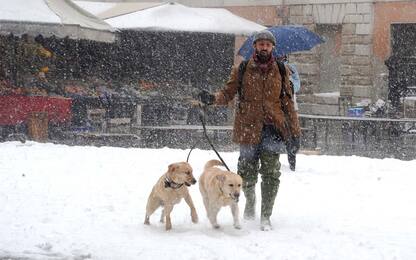 Maltempo e freddo sull’Italia: neve al Nord, allerta gialla al Sud