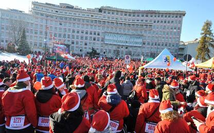 Torino: il raduno dei Babbi Natale