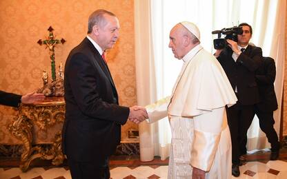 Erdogan a Roma con il Papa e Mattarella