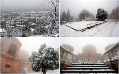 Maltempo, Bologna imbiancata dalla neve