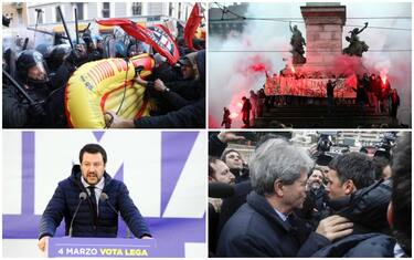 Sabato di cortei, tensione a Milano