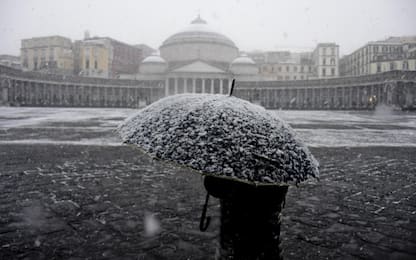 Maltempo, allerta meteo in Campania per neve fino al 3 gennaio