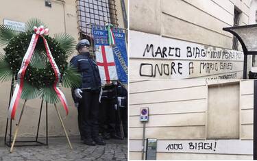 Scritte contro Marco Biagi. Il figlio: "Lo Stato lo ha abbandonato"
