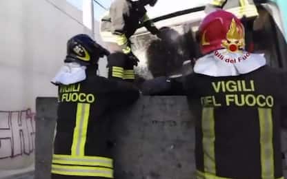 Genova, il video del salvataggio del macchinista dal treno deragliato