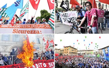 Primo maggio, cortei in tutta Italia