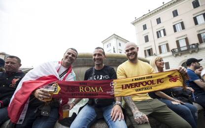 Roma-Liverpool, Reds in città. FOTO