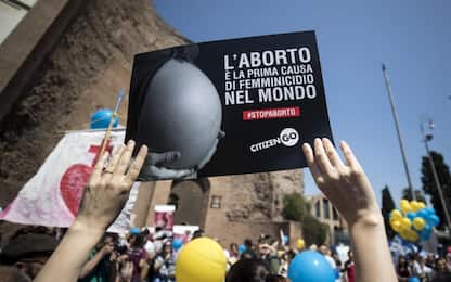 Roma, manifestazione contro aborto. FOTO