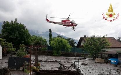 Maltempo, frana a Bussoleno: cinque case travolte in Val di Susa