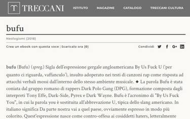 "Bufu", il neologismo della Dark Polo Gang entra nella Treccani