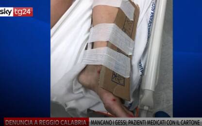 Reggio Calabria, mancano i gessi: pazienti medicati col cartone