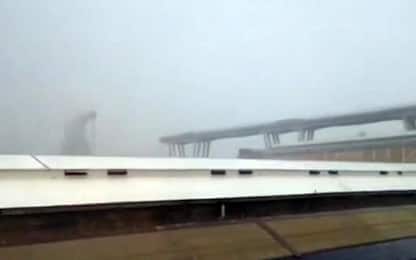 "Oh mio Dio", il momento del crollo del ponte Morandi a Genova: video