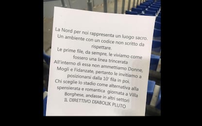Lazio, volantini contro le donne in curva: Figc apre un’indagine