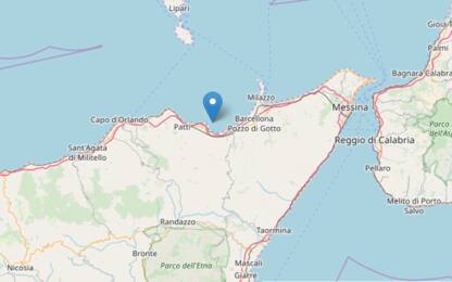 Terremoto di magnitudo 2.3 al largo della costa Messinese