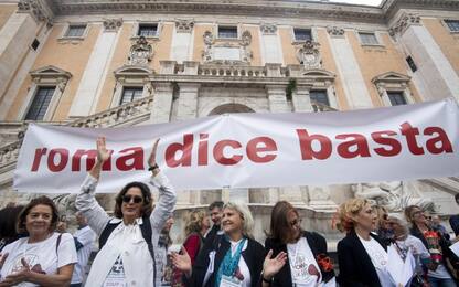 "Roma dice basta", sit-in in Campidoglio