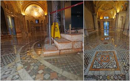 Maltempo, acqua alta a Venezia danneggia la Basilica di San Marco