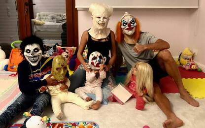 Halloween, Cristiano Ronaldo e famiglia in costumi horror