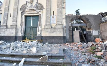 Terremoto di magnitudo 4.8 nel Catanese, 28 feriti lievi