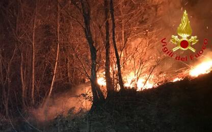 Varese, incendio sul monte Martica: in fumo 400 ettari di boschi