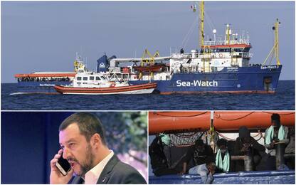 Sea Watch, Salvini: "Ok a sbarco migranti solo se saranno trasferiti"