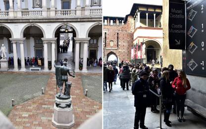 Musei gratis, a Milano lunghe code per entrare