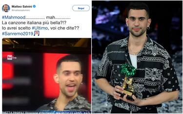 Sanremo, Salvini su vittoria Mahmood: “Io avrei scelto Ultimo”