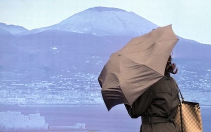 Maltempo in Campania, piogge e vento: allerta fino alle 14 di domani