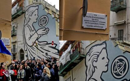 Napoli dedica via e murales a Ipazia d'Alessandria. FOTO