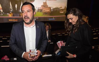 Salvini, prima uscita pubblica con la fidanzata Francesca Verdini