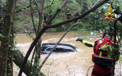 Maltempo, auto travolta da torrente nel Pisano: morta donna dispersa