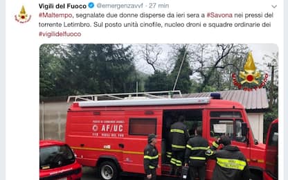 Maltempo a Savona, ritrovati i corpi delle due donne disperse