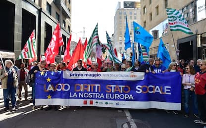 1 maggio, cortei in tutta Italia per la Festa dei lavoratori