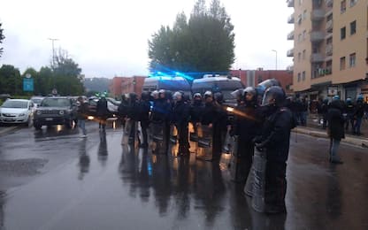 Atalanta-Lazio, scontri tra ultras e polizia