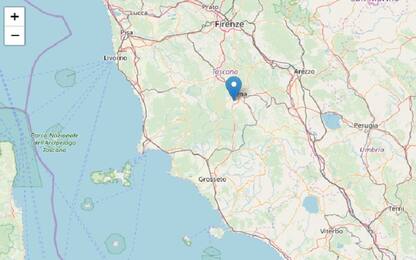 Lieve scossa di terremoto a Soviciville, provincia di Siena 
